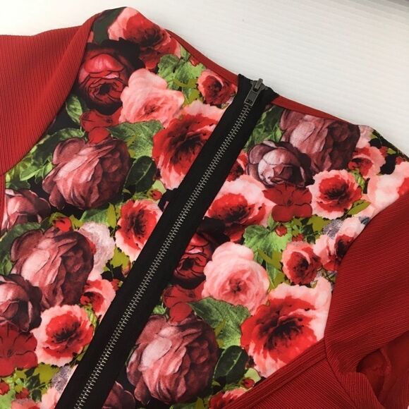 Material Girl Mesh Inset Fit & Flare Dress (G6) - Picture 8 of 8